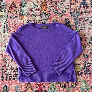 Anthropologie 100% Cashmere Purple Sweater
Sz Medium